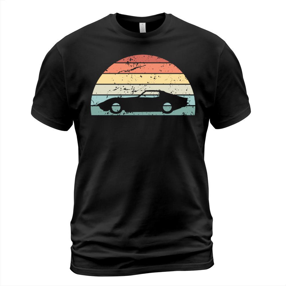 Retro Driving Sunset Vintage car Sunrise T-Shirt Unisex