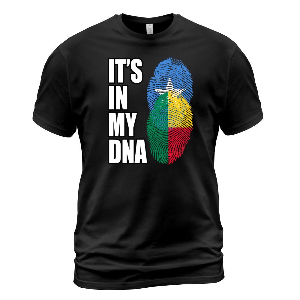 Somali And Benin Vintage Heritage DNA Flag T-Shirt Unisex