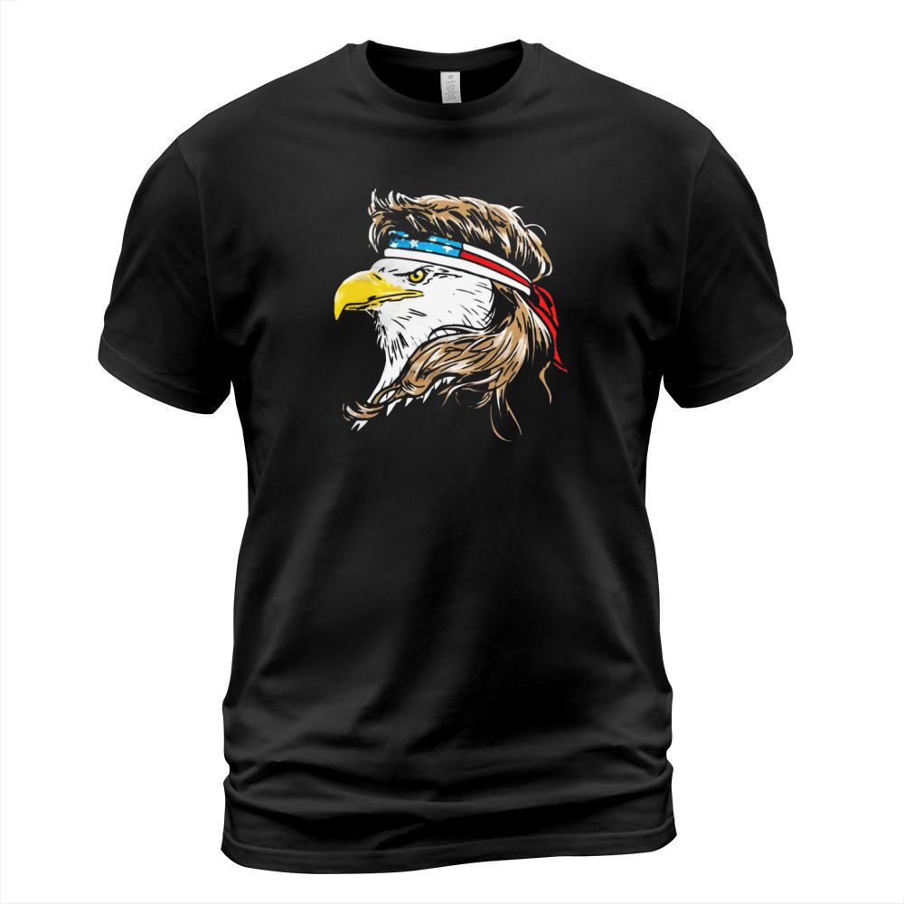 Merica 4th Of July Bald Eagle With Mullet Usa Flag shirt T-Shirt Unisex