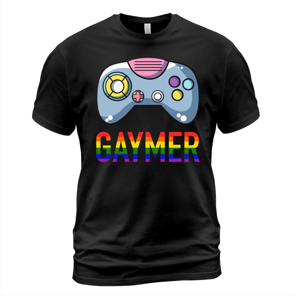 Gaming Controller Gamer Rainbow Gaymer LGBT T-Shirt Unisex