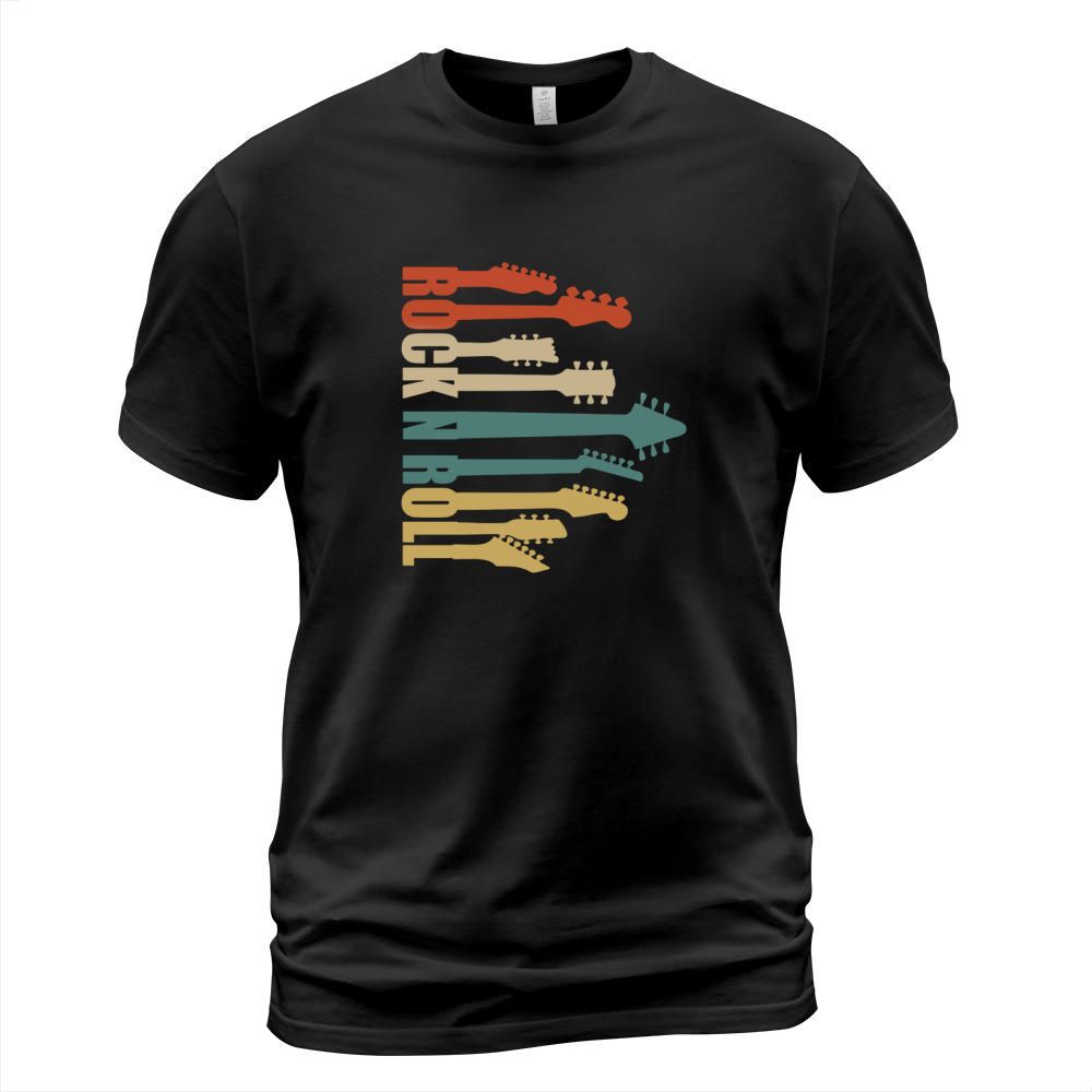 Rock Band Guitar Retro Vintage T Shirt T-Shirt Unisex