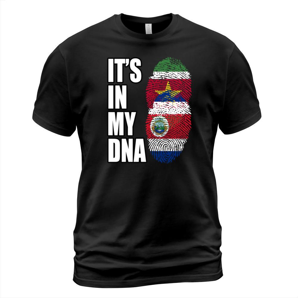 Surinamese And Croatian Vintage Heritage DNA Flag T-Shirt Unisex