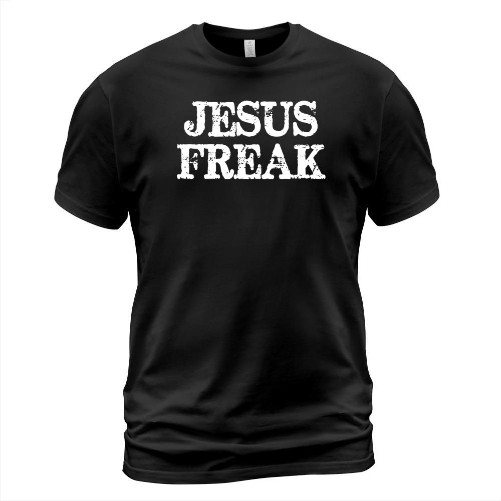 Jesus Freak Distressed Christian Religio T-Shirt Unisex
