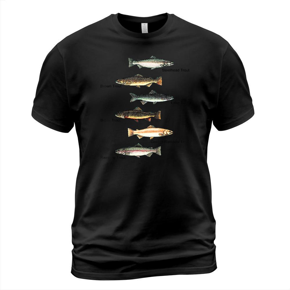 Types of Trout Fish Species Collection Fishing T-shirt T-Shirt Unisex