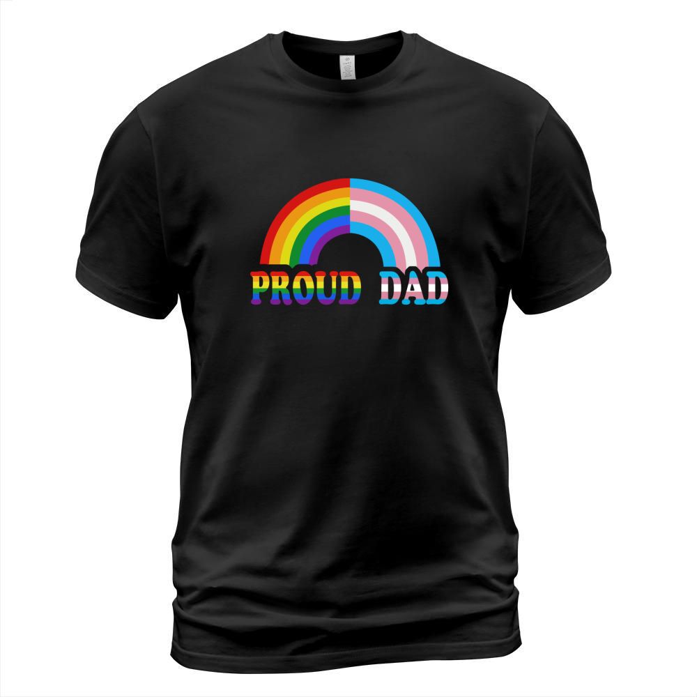 Proud Dad Flag Rainbow Lgbtransgender Pride Month shirt T-Shirt Unisex