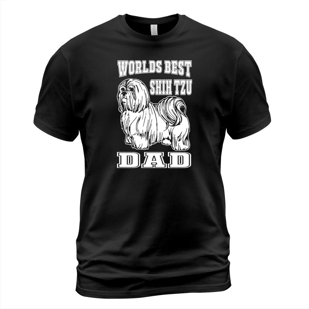 Worlds Best Shih Tzu Dad Pet Dog Animal T Shirt T-Shirt Unisex