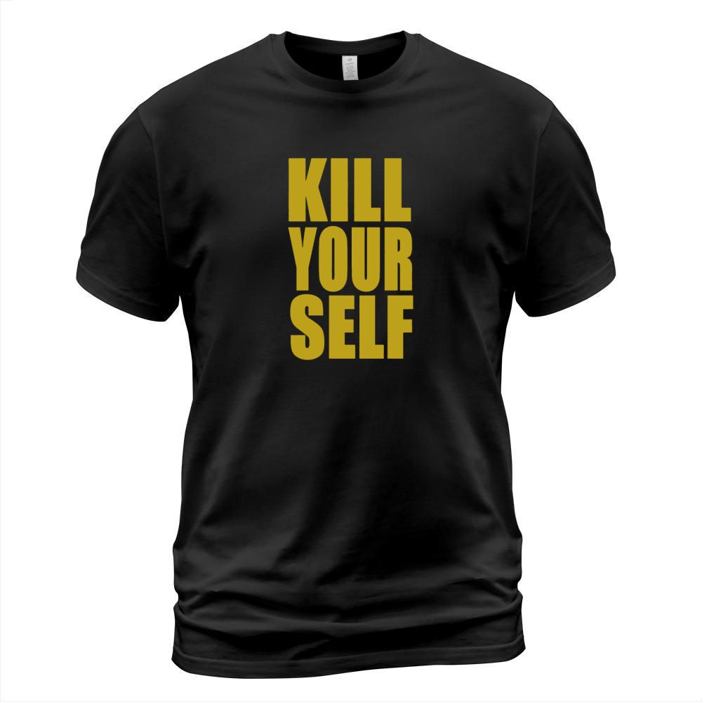 KILL YOURSELF BOLD   YELLOW T-Shirt Unisex