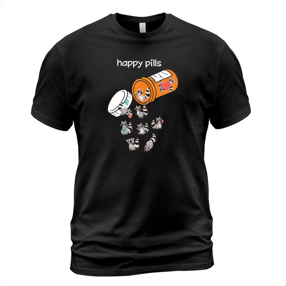 Happy Pills Raccoon Lover Tshirt T-Shirt Unisex