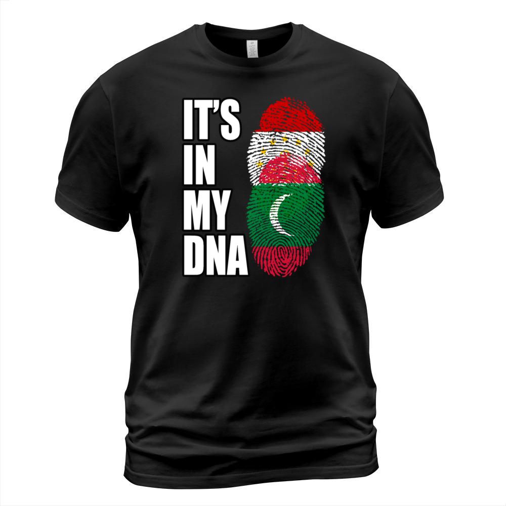 Tajikistani And Maldivian Vintage Heritage DNA Fla T-Shirt Unisex