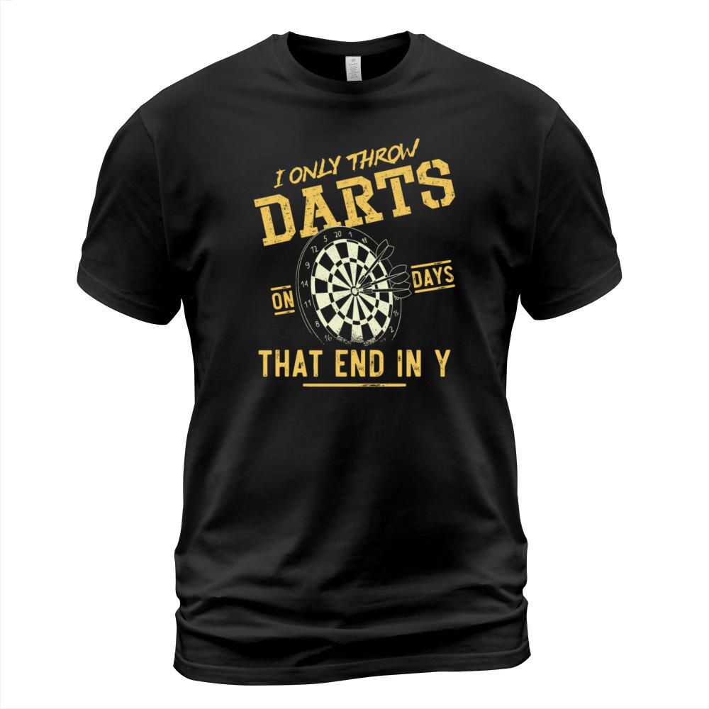 Darts Board Vintage I Only Throw T-Shirt Unisex