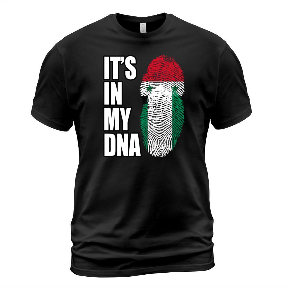 Syrian And Nigerian Vintage Heritage DNA Flag T-Shirt Unisex