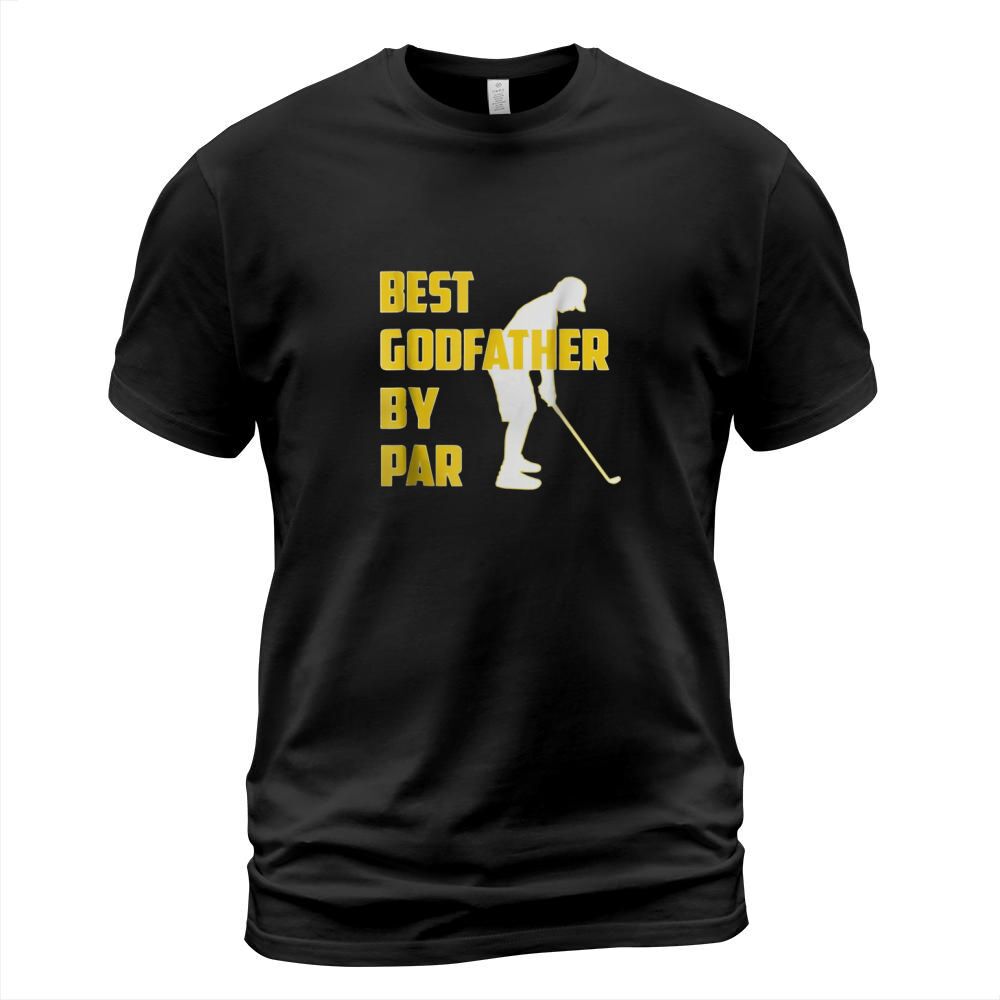 Fathers Day Best Godfather by Par Funny Golf Gift Shirt T-Shirt Unisex