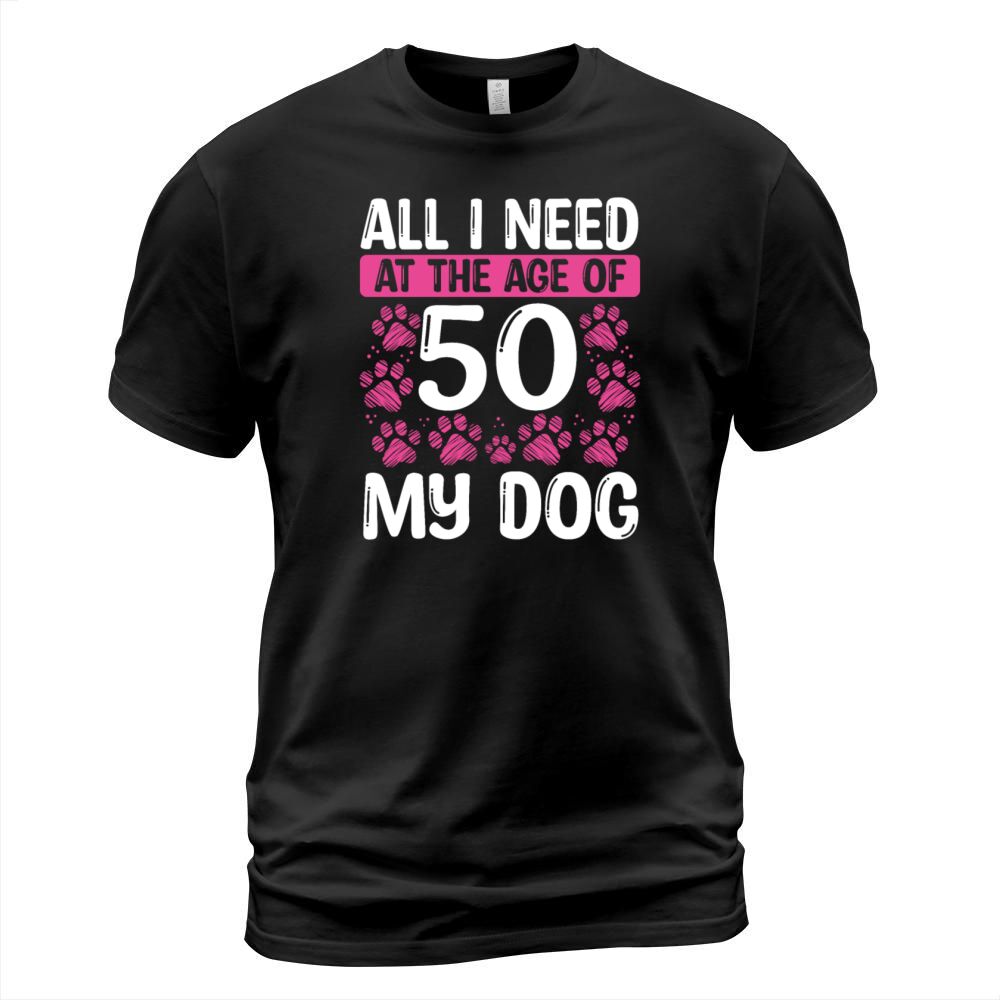 50 Year Old Dog Mom Dog Dad 50th Birthday T-Shirt Unisex