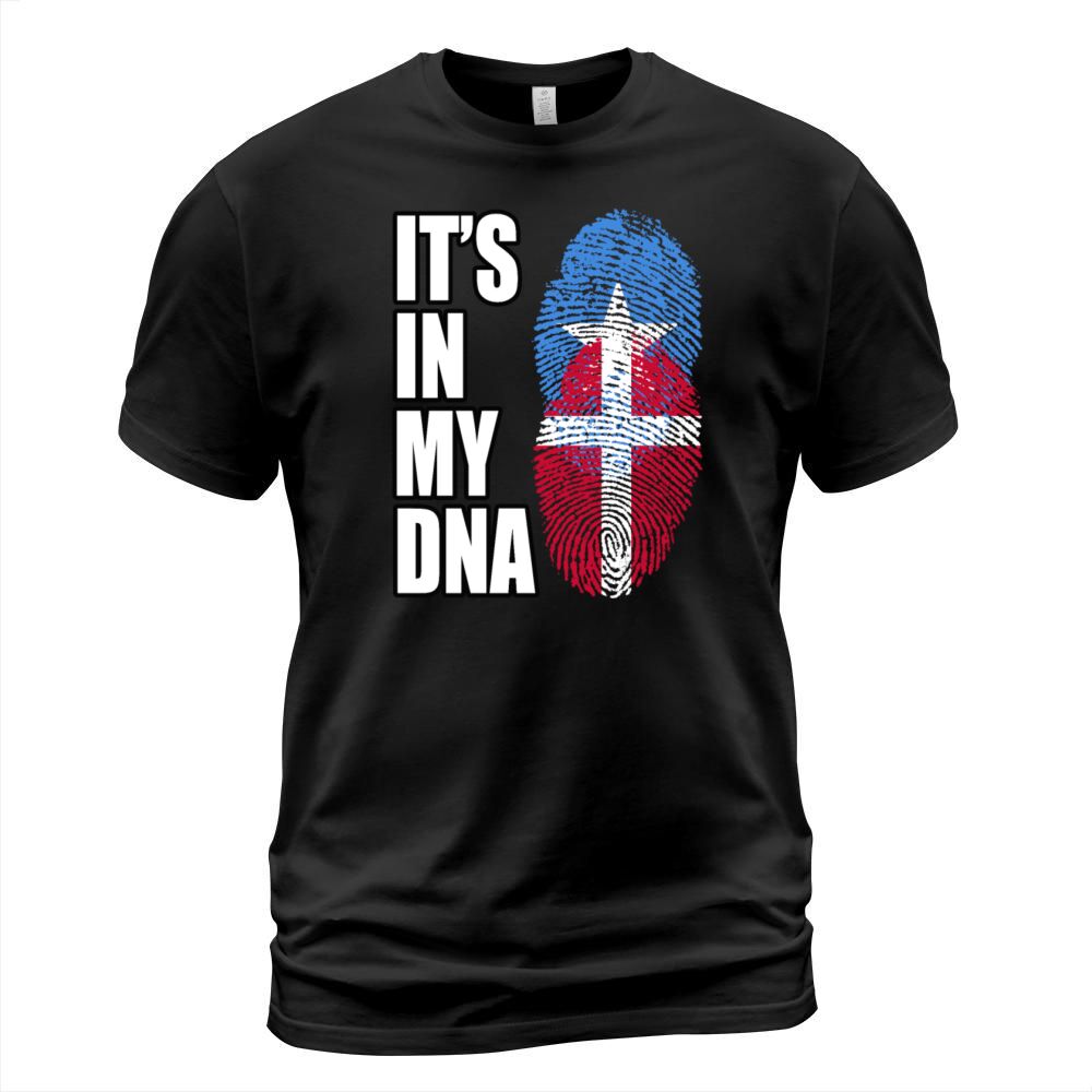 Somali And Danish Vintage Heritage DNA Flag T-Shirt Unisex