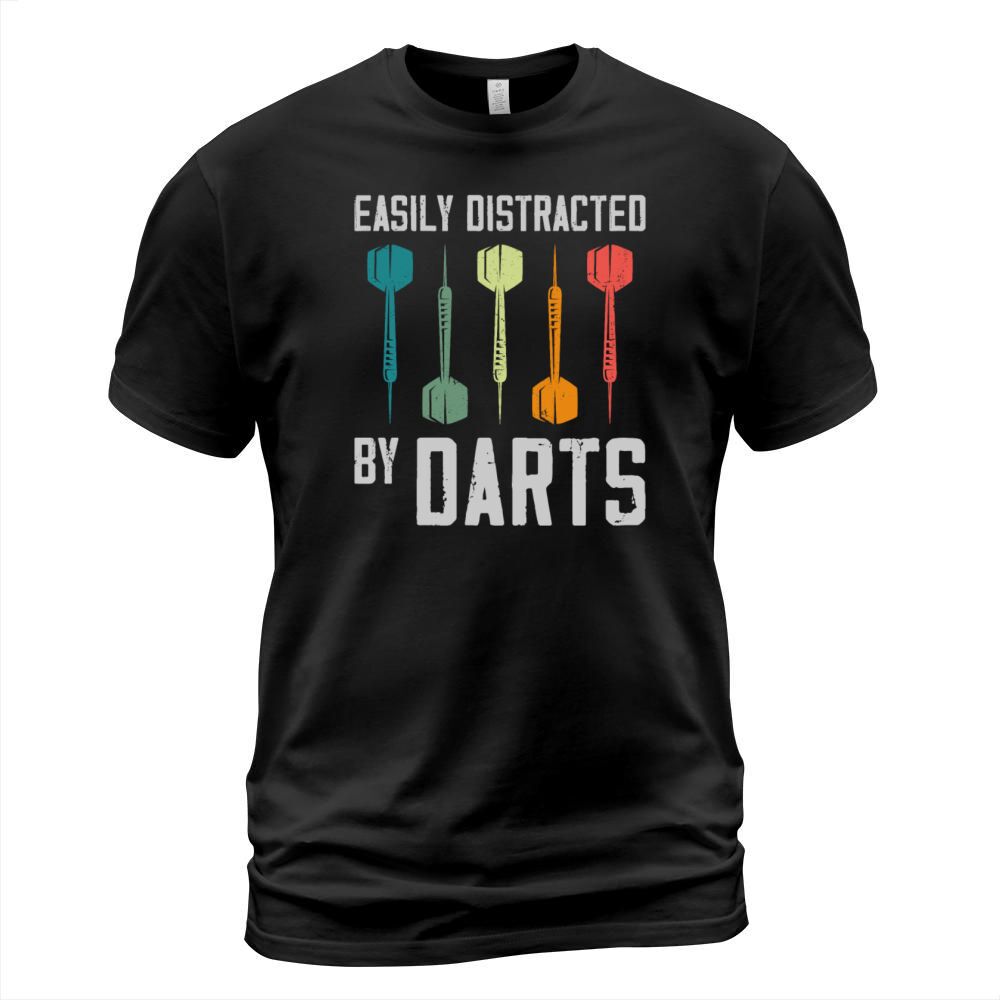 Darts Vintage Retro Arrows Easily T-Shirt Unisex