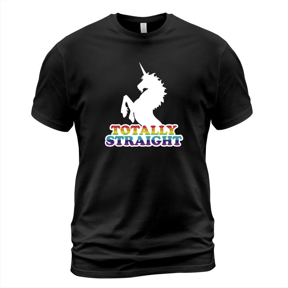 Unicorn shirt totally straight LGBT tee T-Shirt Unisex