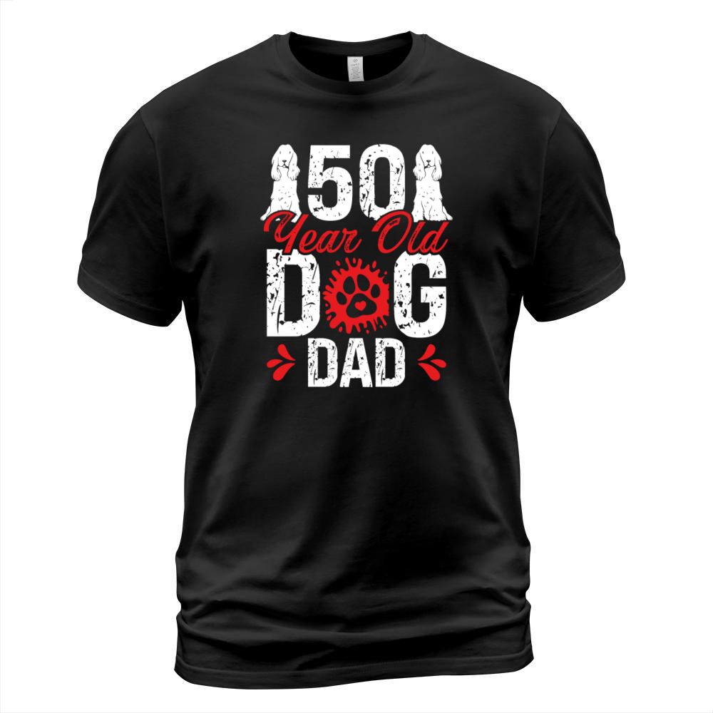 50 Year Old Dog Dad 50th Birthday for Dog T-Shirt Unisex