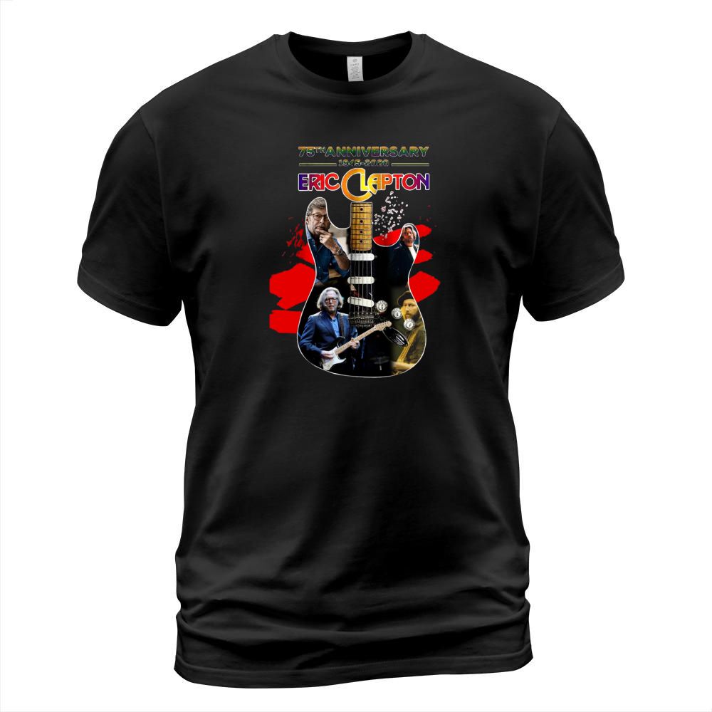 75th Anniversary 1945-2020 Eric Clapton Guitar Signature shirt T-Shirt Unisex