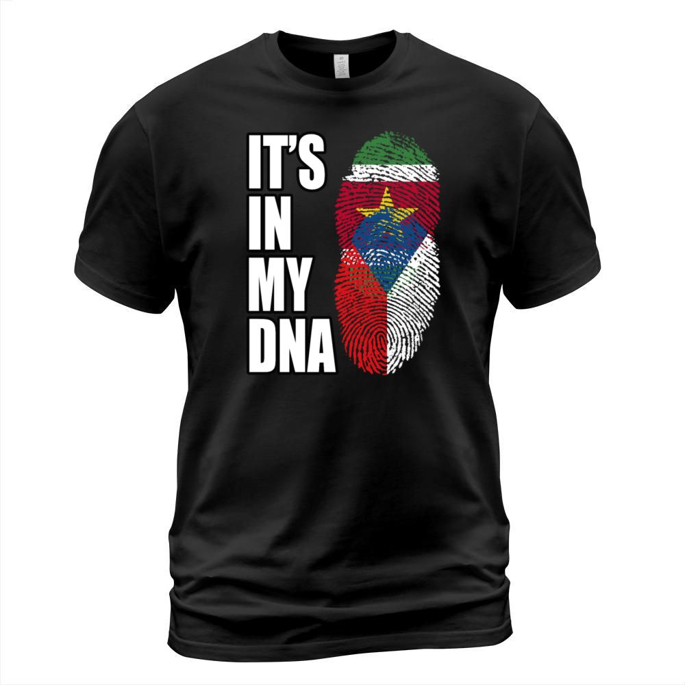 Surinamese And Chadian Vintage Heritage DNA Flag T-Shirt Unisex