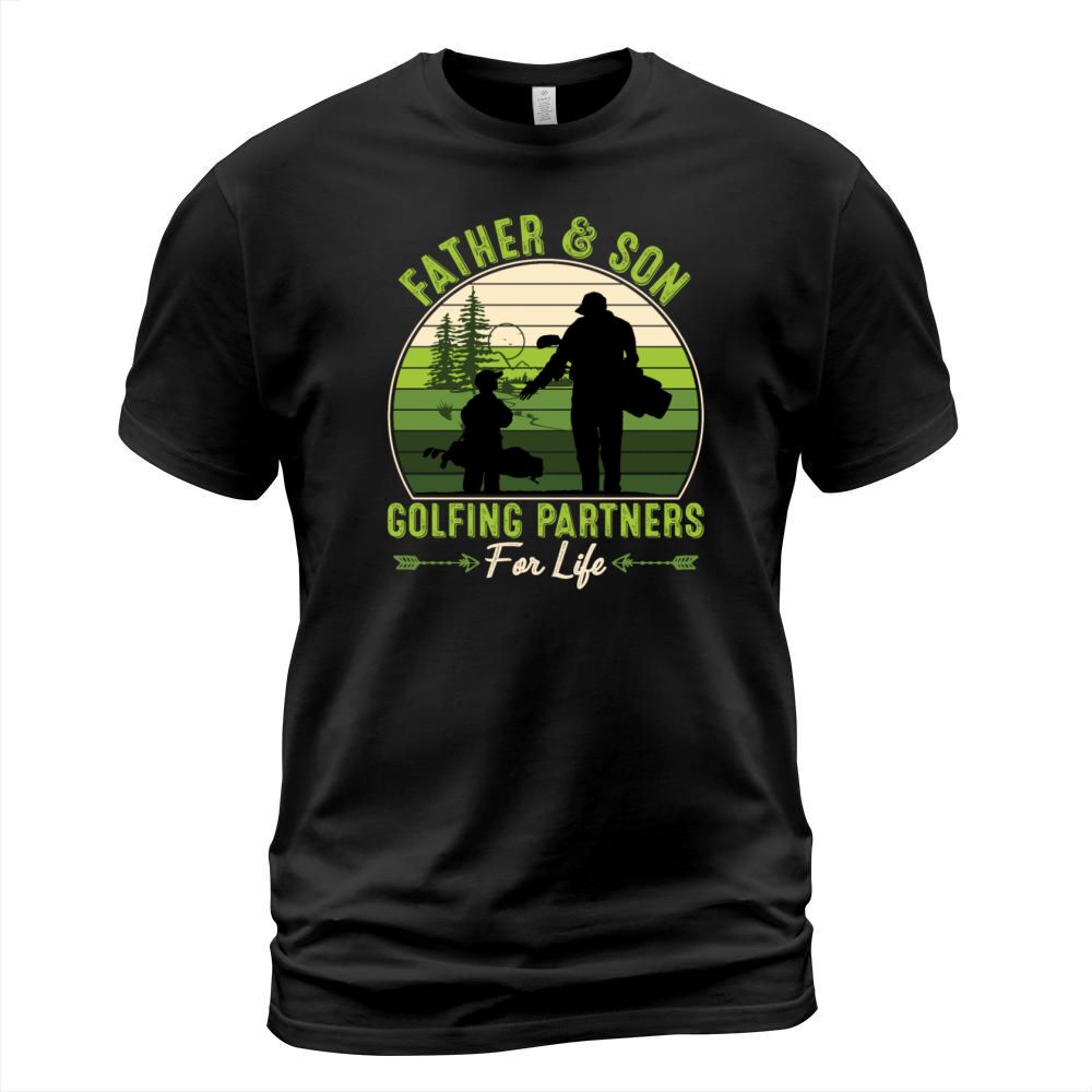 Father Son Golf Partners For Life Fathers Day T-Shirt Unisex