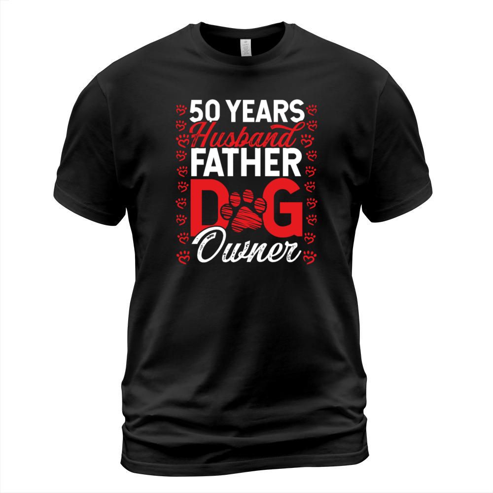 50 Year Old Husband Dad Dog Owner 50th Birthday T-Shirt Unisex