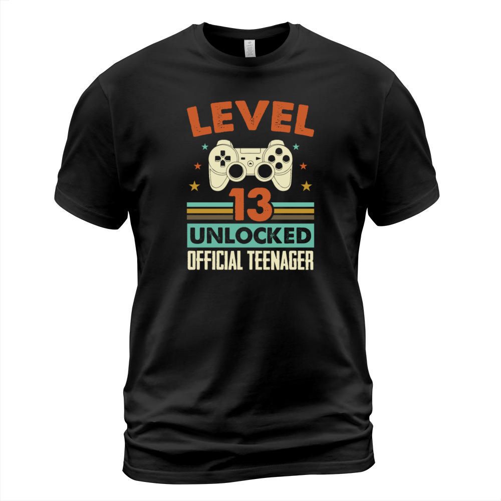 Level 13 Unlocked Official Teenager 13th Birthday T-Shirt Unisex