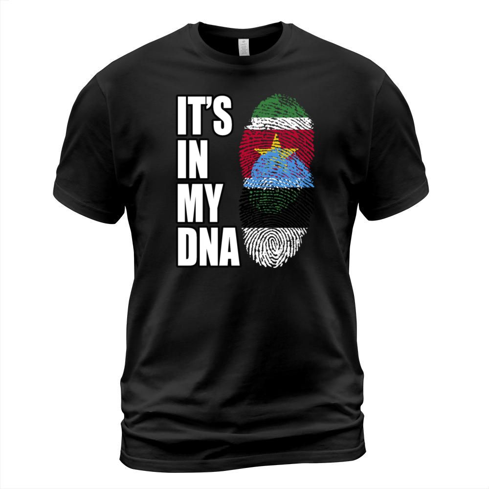 Surinamese And Estonian Vintage Heritage DNA Flag T-Shirt Unisex