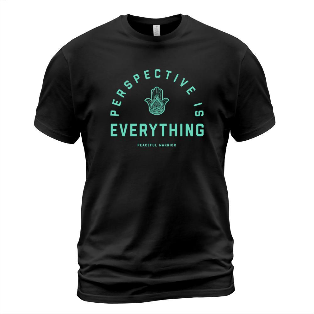 Perspective Is Everything Hamsa Teal Collegiate T-Shirt T-Shirt Unisex