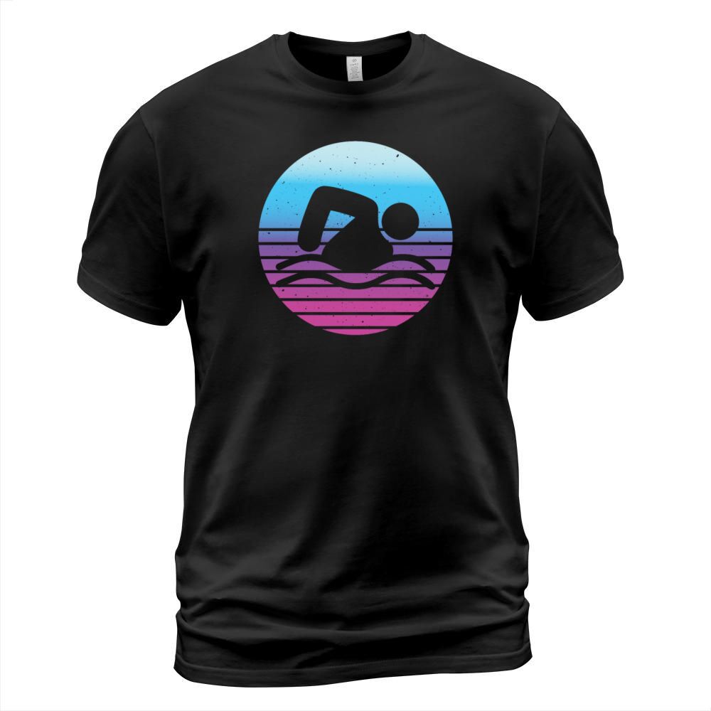 Retro Vintage Swimmer Swimming T-Shirt Unisex