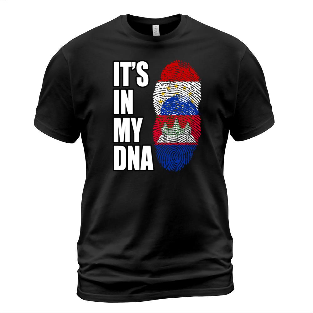 Tajikistani And Cambodian Vintage Heritage DNA Fla T-Shirt Unisex