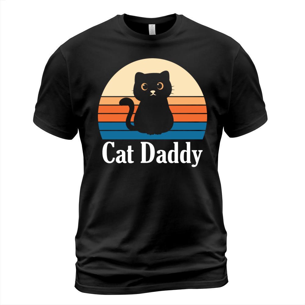 Cat Daddy Vintage Cat Retro T-Shirt Unisex