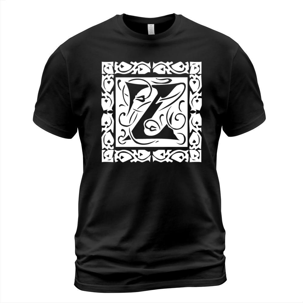 Z Capital Letter Initial Monogram Alphabet Name T-Shirt Unisex