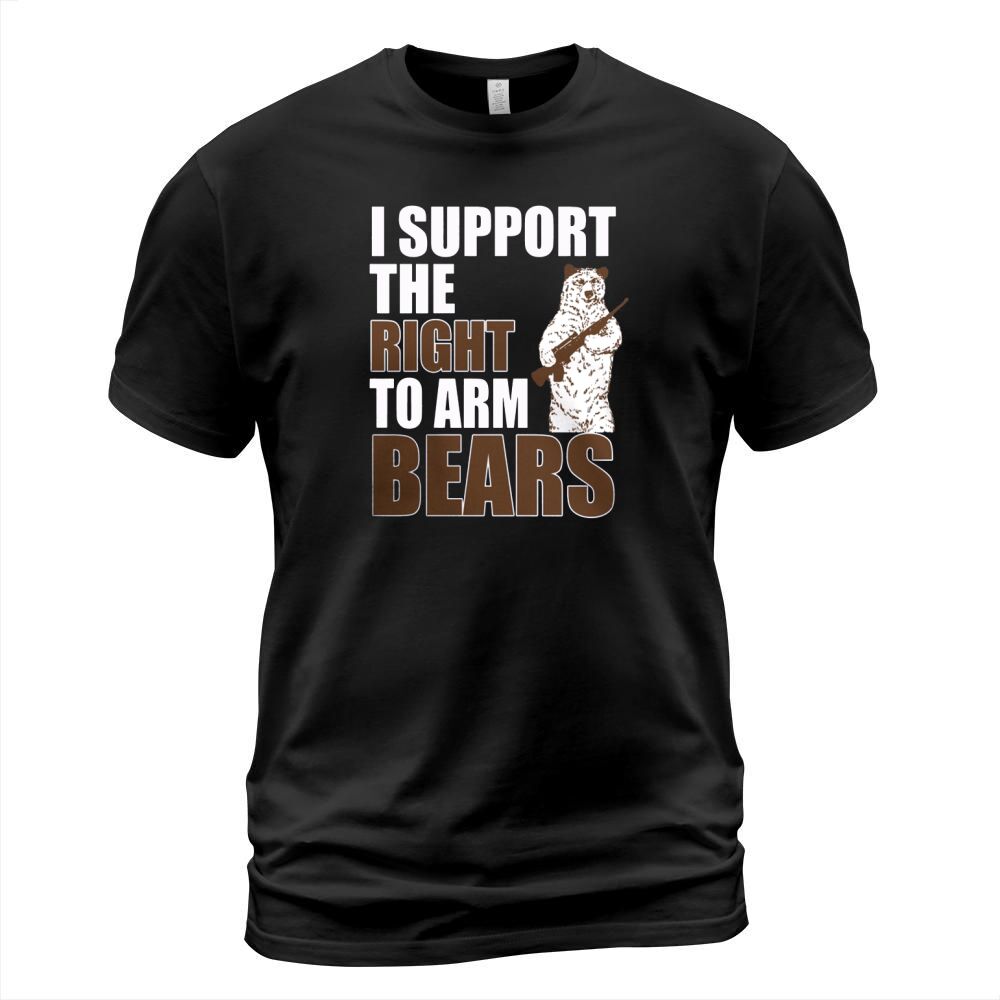 I Support The Right To Bear Arms Funny Gun Love Pun Punny T-Shirt Unisex