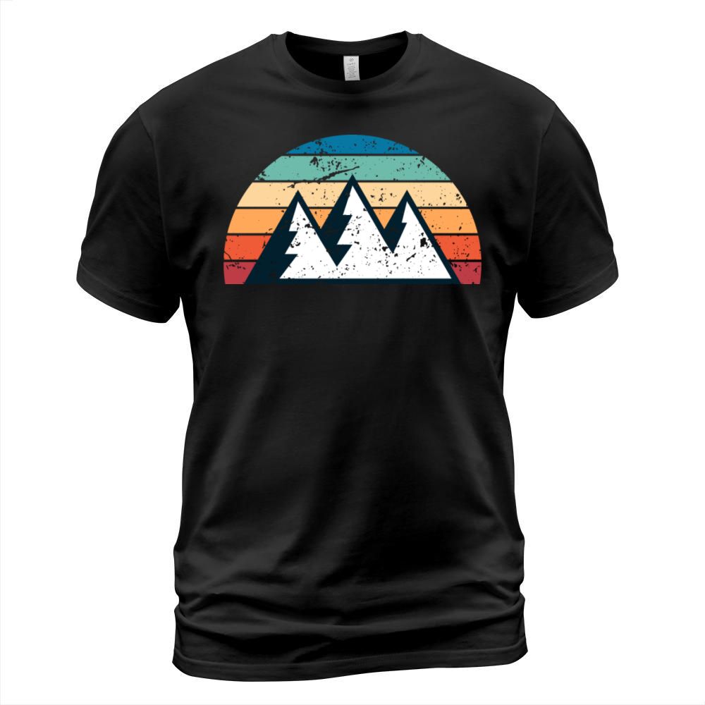 Retro Mountaineering Sunset Vintage climbing T-Shirt Unisex