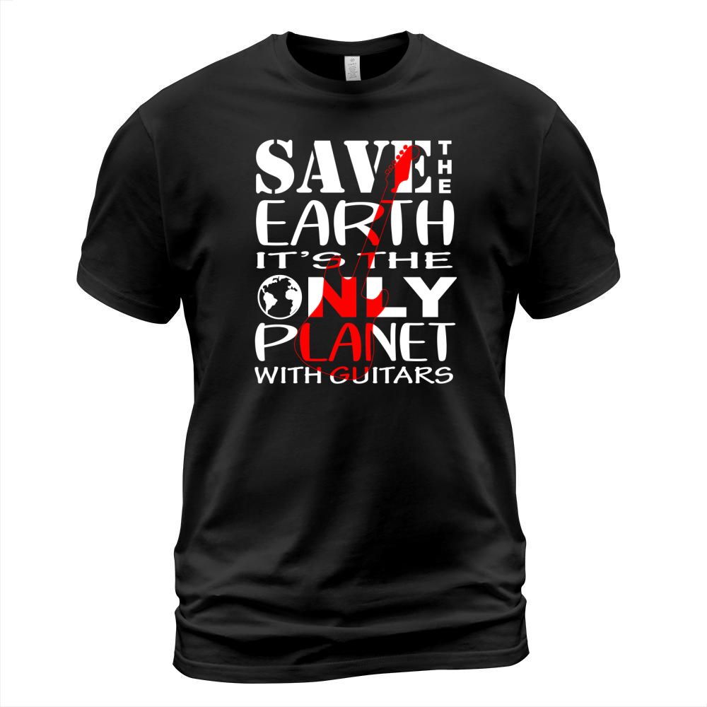 Save the Planet with Guitars T-Shirt Unisex