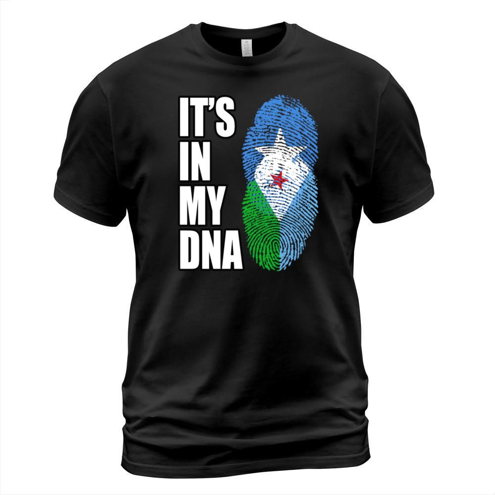 Somali And Djiboutian Vintage Heritage DNA Flag T-Shirt Unisex