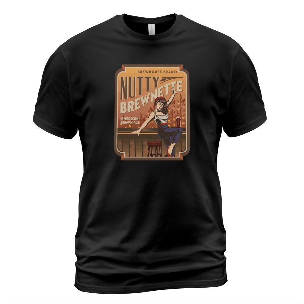 The Nutty Brewnette, American Brown Ale T-Shirt Unisex