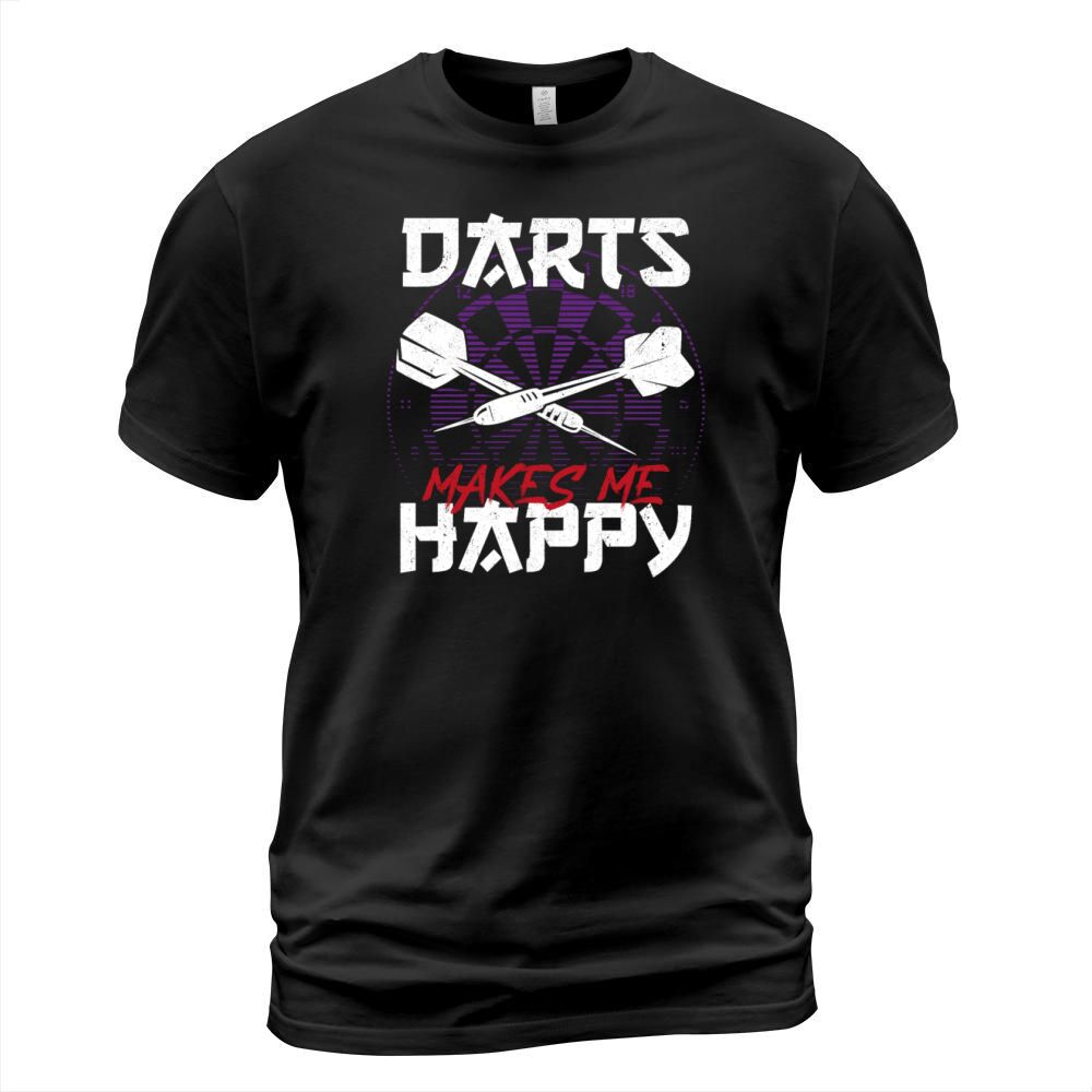 Darts Board Vintage Darts Makes Me T-Shirt Unisex