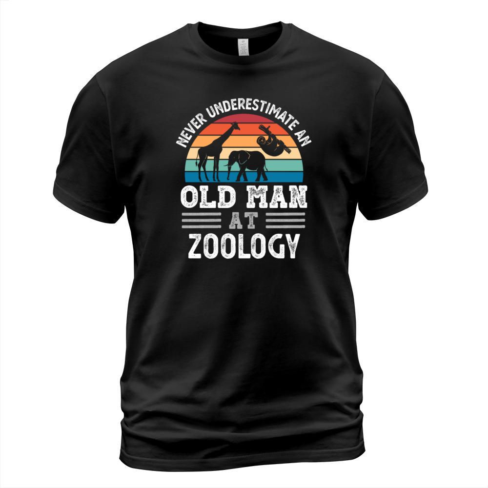 Old Man at Zoology Fathers Day Funny Gift T-Shirt Unisex
