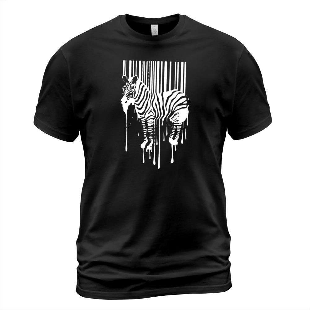 Banksy Street Art Zebra Bar Code T-Shirt Unisex