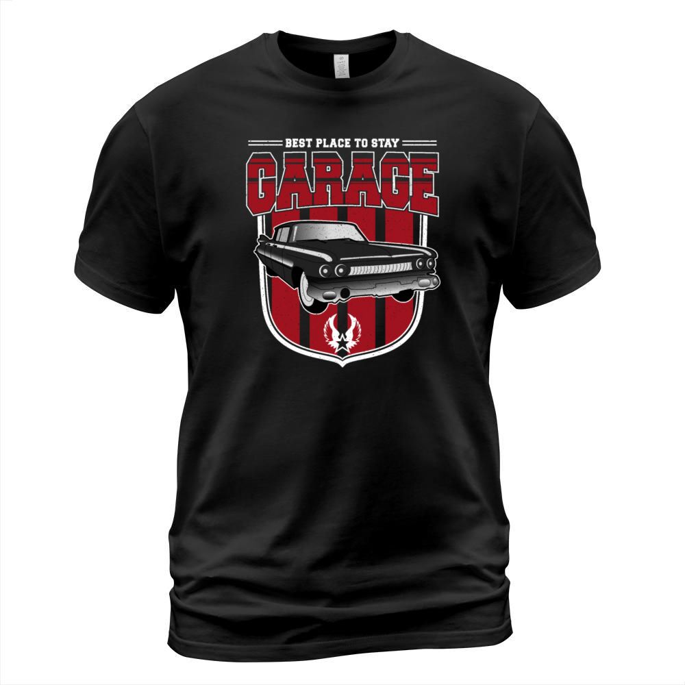 Best Place To Stay Garage Vintage Car T-Shirt Unisex