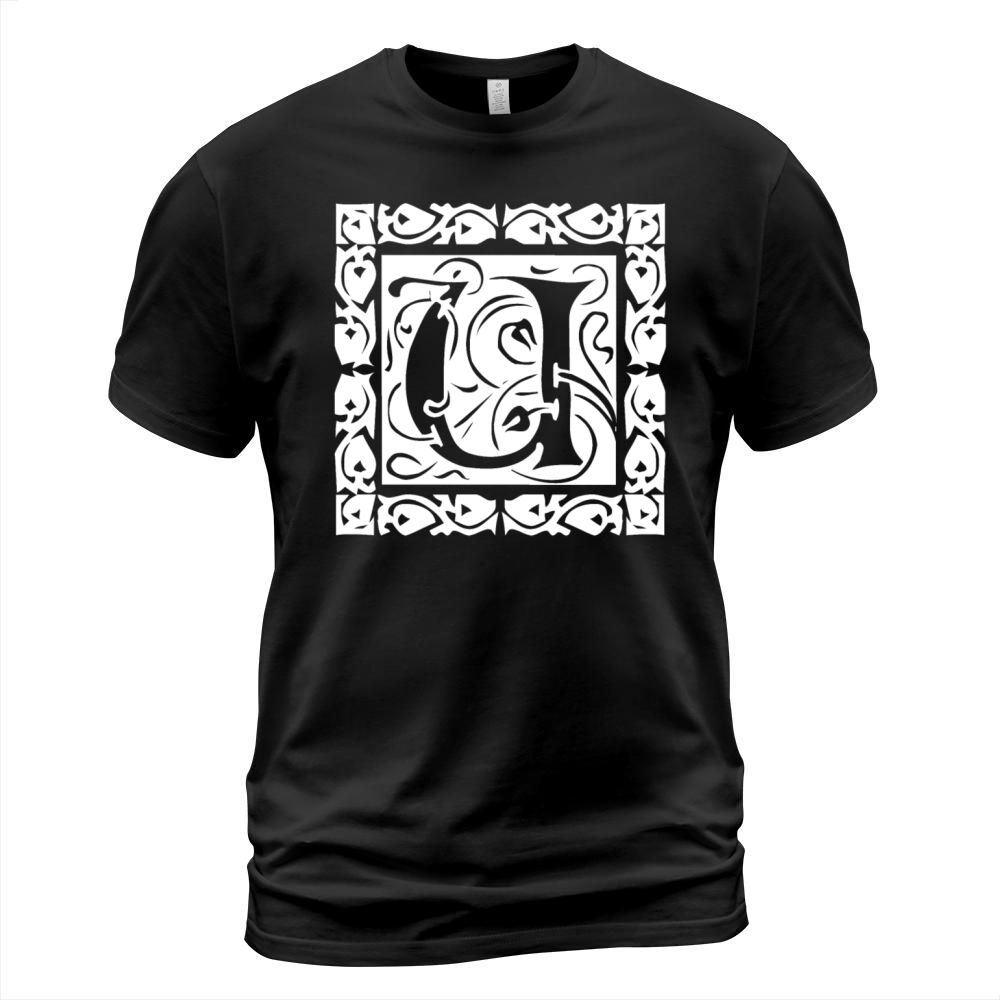 U Capital Letter Initial Monogram Alphabet Name T-Shirt Unisex