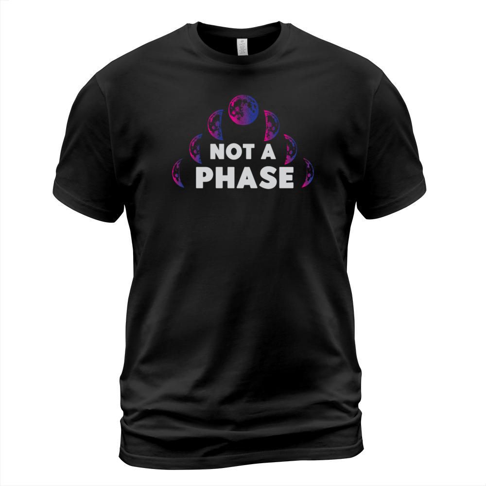 Bisexual Bi Pride Flag Moon Not A T-Shirt Unisex