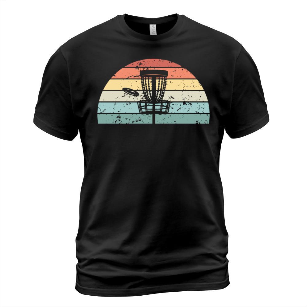 Retro Disc golf Sunset Vintage frolf Sunrise T-Shirt Unisex