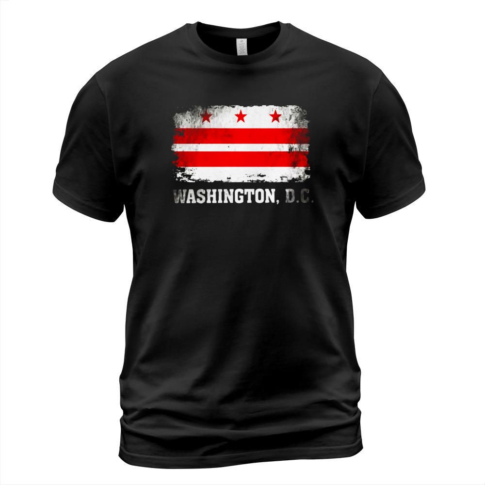 Washington DC Flag USA TShirt Vintage Distressed Shirt T-Shirt Unisex