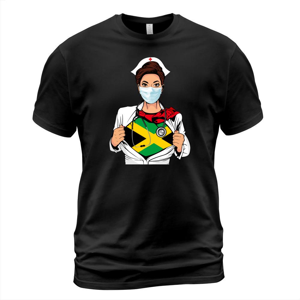 Nurse Strong Jamaica Blood Inside Me Nationality 2020 T-Shirt Unisex