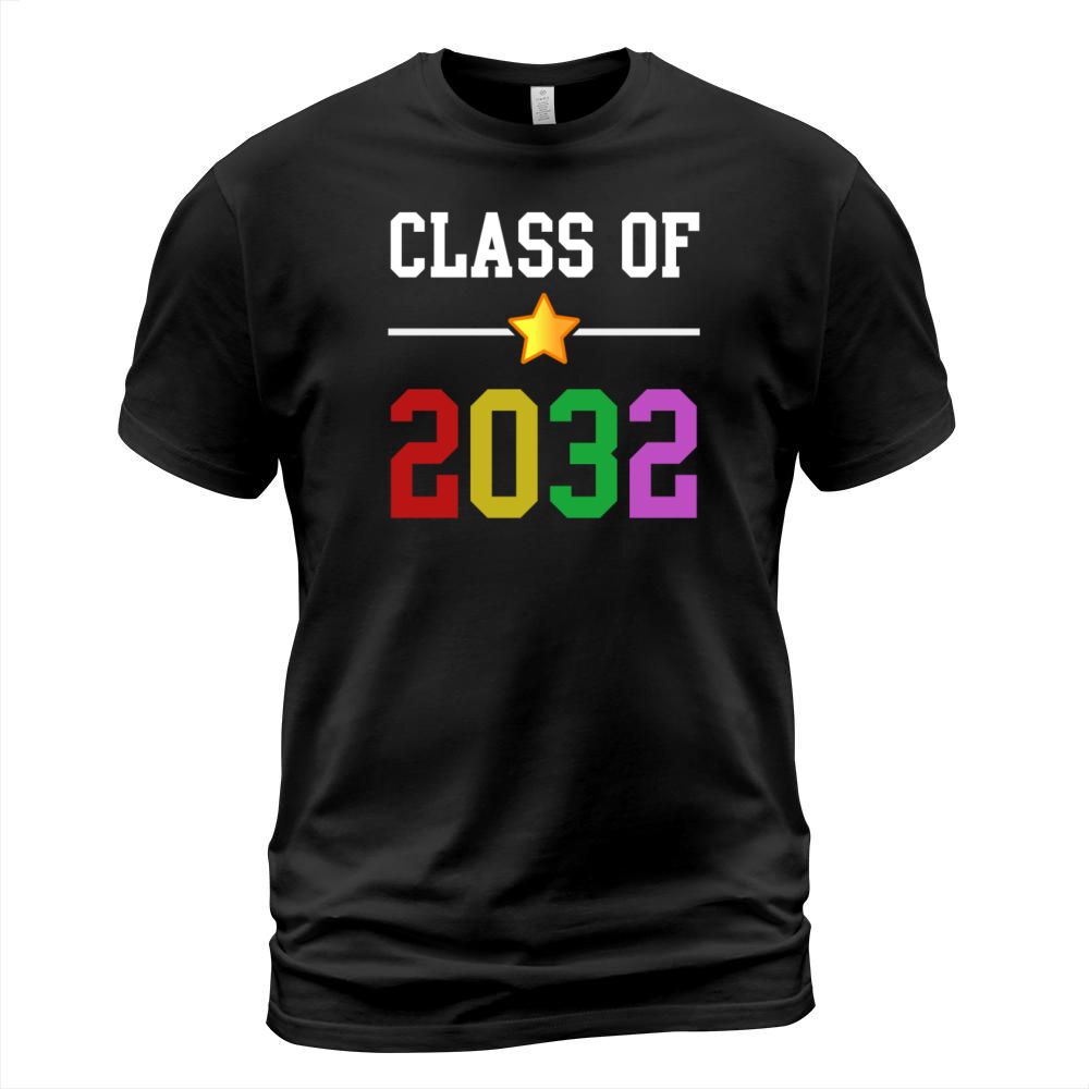 Class of 2032 Grow With Me Kids First Day School T-Shirt Unisex