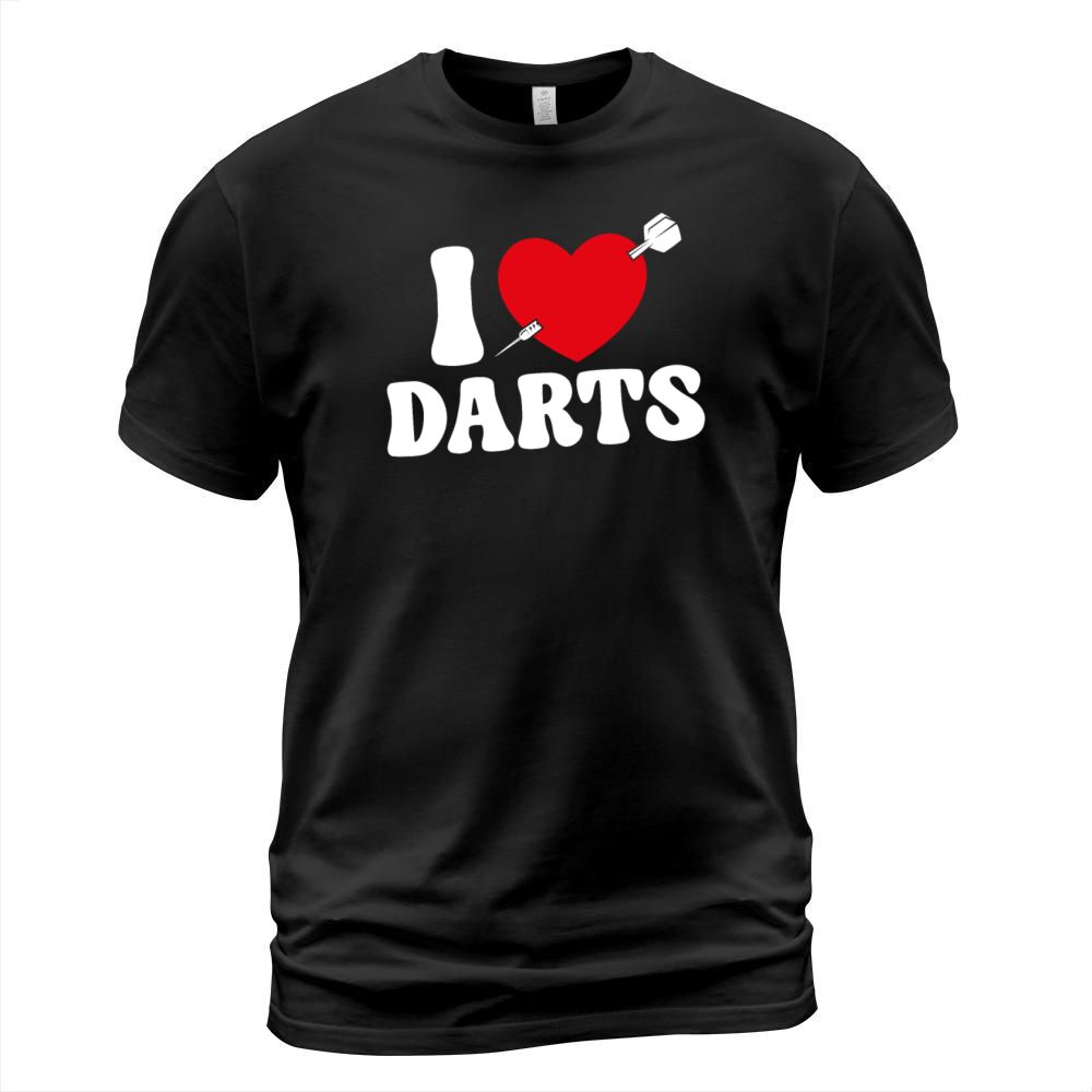 Darts Heart Vintage I Love Darts T-Shirt Unisex