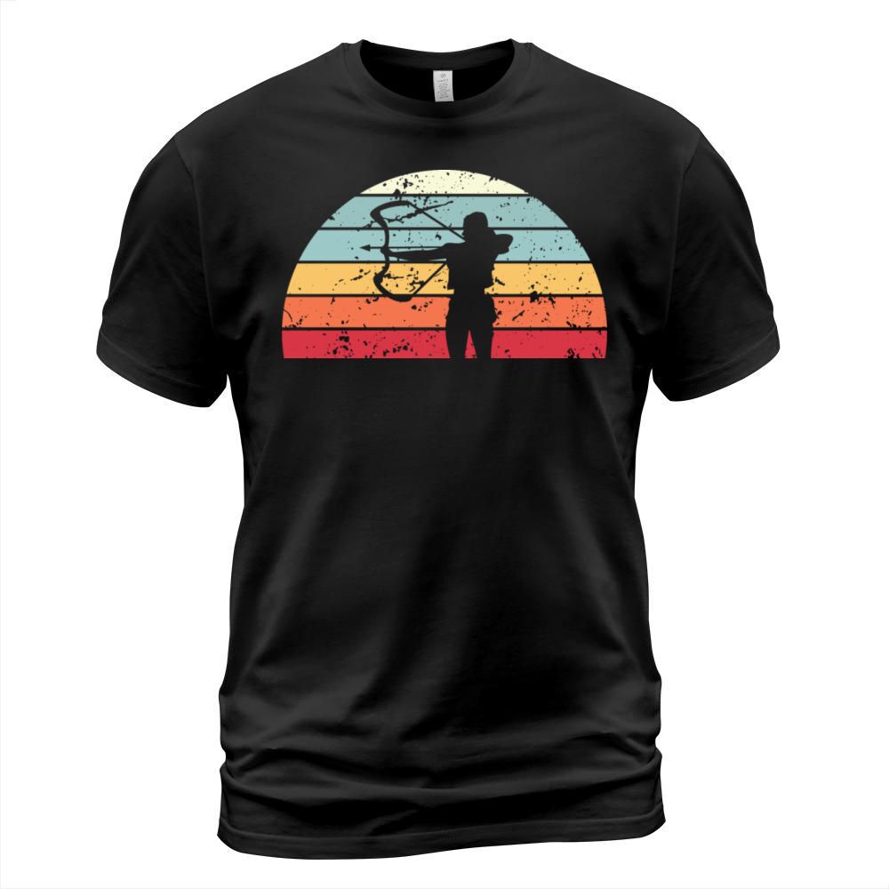 Retro Archery Sunset Vintage archery Sunrise T-Shirt Unisex
