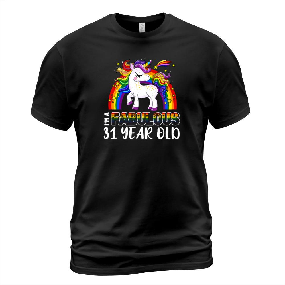 Unicorn Age 31 Years Gay Pride LGBT Pride Month T-Shirt Unisex